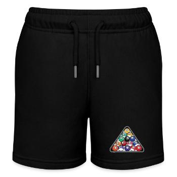 Triangle de billard - Short de jogging enfant bio Stanley/Stella - noir - Devant