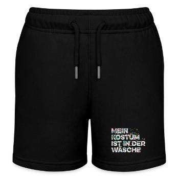 “Mein Kostüm ist in der Wäsche" Karneval - Kinder Organic Joggingshorts Mini Bolter von Stanley/Stella - Schwarz - Vorne
