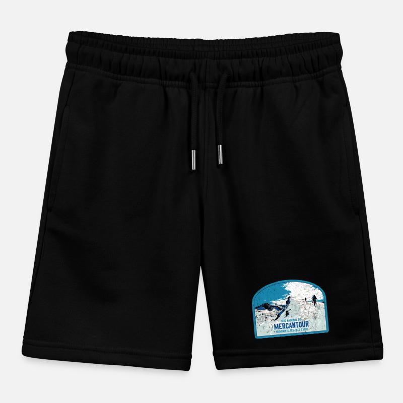 Illustration originale Randonnée Parc Mercantour Short de jogging enfant bio Stanley/Stella