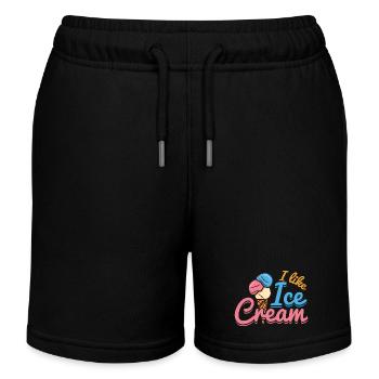 Amour de la crème glacée - Short de jogging enfant bio Stanley/Stella - noir - Devant