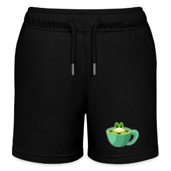 Mug grenouille - Short de jogging enfant bio Stanley/Stella - noir - Devant