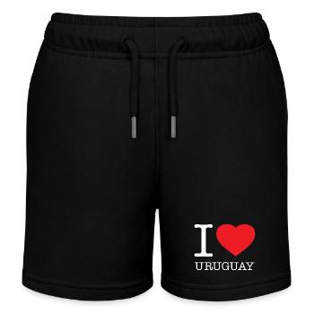 J’AIME L’URUGUAY - Short de jogging enfant bio Stanley/Stella - noir - Devant