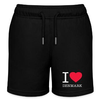 J’AIME LE DANEMARK Dänemark - Short de jogging enfant bio Stanley/Stella - noir - Devant