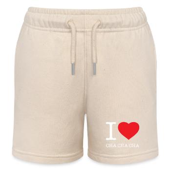 J’AIME CHA CHA CHA - Short de jogging enfant bio Stanley/Stella - écru doux - Devant