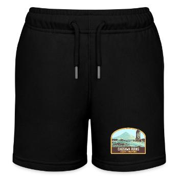 Ruinen von Cagsawa, Vulkan Mayon, Philippinen - Kinder Organic Joggingshorts Mini Bolter von Stanley/Stella - Schwarz - Vorne