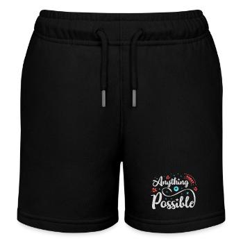 Tout est possible - Short de jogging enfant bio Stanley/Stella - noir - Devant