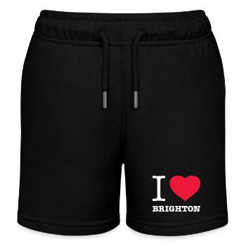 J’ADORE BRIGHTON - Short de jogging enfant bio Stanley/Stella - noir - Devant