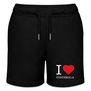 I LOVE GUATEMALA - Kids Organic Sweat Shorts by Stanley/Stella - black - Front