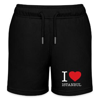 J’ADORE ISTANBUL - Short de jogging enfant bio Stanley/Stella - noir - Devant