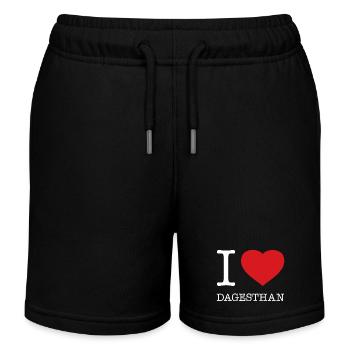 I LOVE DAGHESTAN - Kids Organic Sweat Shorts by Stanley/Stella - black - Front
