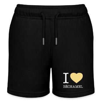 J’ADORE LA BÉCHAMEL - Short de jogging enfant bio Stanley/Stella - noir - Devant