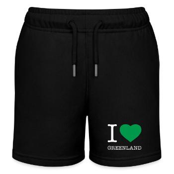 J’AIME LE GROENLAND Grönland - Short de jogging enfant bio Stanley/Stella - noir - Devant