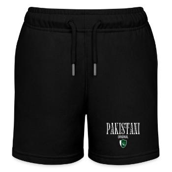 Originaire du Pakistan, j’adore le Pakistan - Short de jogging enfant bio Stanley/Stella - noir - Devant