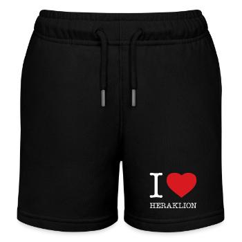 J’adore Héraklion Crète - Short de jogging enfant bio Stanley/Stella - noir - Devant