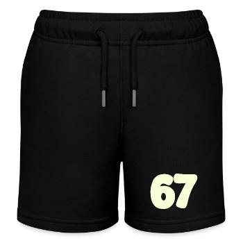 67 - Kinder Organic Joggingshorts Mini Bolter von Stanley/Stella - Schwarz - Vorne