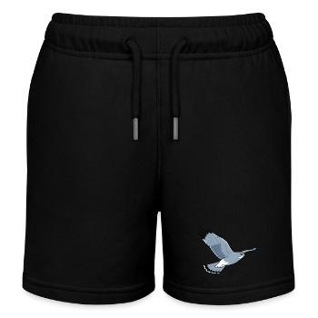 Poule Busard Circus Cyaneus Oiseau de proie - Short de jogging enfant bio Stanley/Stella - noir - Devant