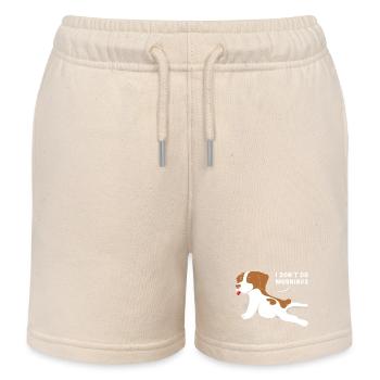 Late risers Monday morning morning grouches - Kids Organic Sweat Shorts by Stanley/Stella - soft Ecru - Front