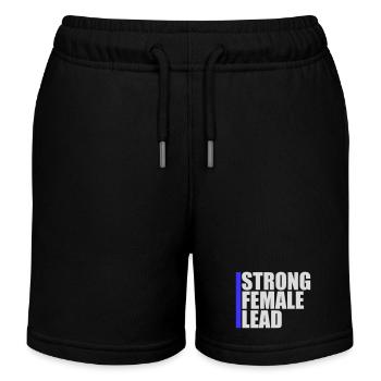 Strong Female Lead Feminism Empowerment Women - Kids Organic Sweat Shorts by Stanley/Stella - black - Front