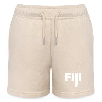 Fiji - Fiji - Islands - Pacific - South Seas - Kids Organic Sweat Shorts by Stanley/Stella - soft Ecru - Front