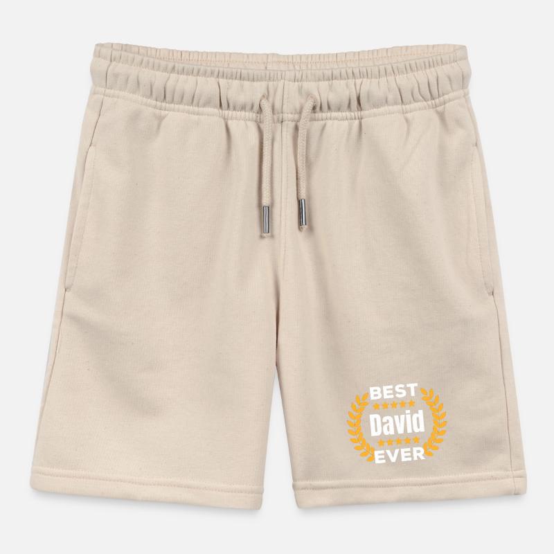 Best David Ever Legend Name Gift Kids Organic Sweat Shorts by Stanley/Stella