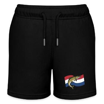 Hecht Angeln Niederlande Holland - Kinder Organic Joggingshorts Mini Bolter von Stanley/Stella - Schwarz - Vorne