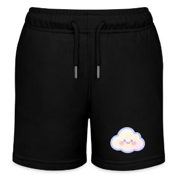 Nuage pastel Charme câlin Nuage des enfants - Short de jogging enfant bio Stanley/Stella - noir - Devant