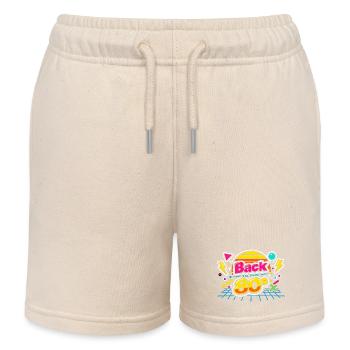 Back to the 80s - Kids Organic Sweat Shorts by Stanley/Stella - soft Ecru - Front
