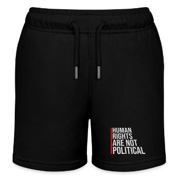 Les droits de l’homme ne sont pas politiques Logo Menschenrechte - Short de jogging enfant bio Stanley/Stella - noir - Devant