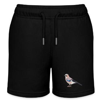 Realistischer Eichelhäher - Kinder Organic Joggingshorts Mini Bolter von Stanley/Stella - Schwarz - Vorne