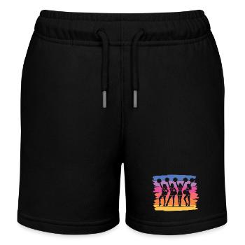 Cheerpom pom girls Mom Cheerleading - Short de jogging enfant bio Stanley/Stella - noir - Devant