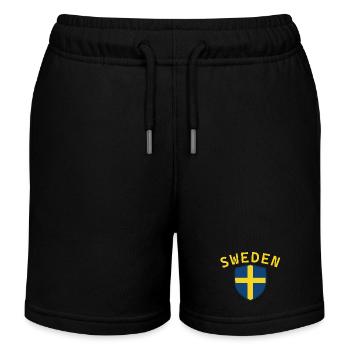 Suède Bonjour Suède - Short de jogging enfant bio Stanley/Stella - noir - Devant