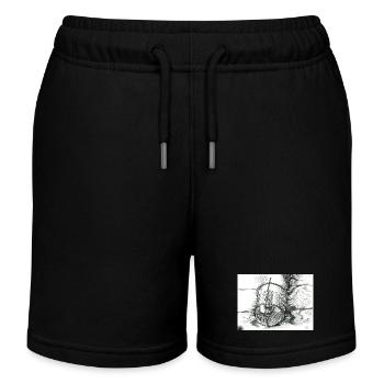 Bucket sketches black and white - Kids Organic Sweat Shorts by Stanley/Stella - black - Front