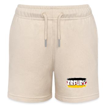 Erfurt Deutschland Flagge - Kinder Organic Joggingshorts Mini Bolter von Stanley/Stella - Natur - Vorne