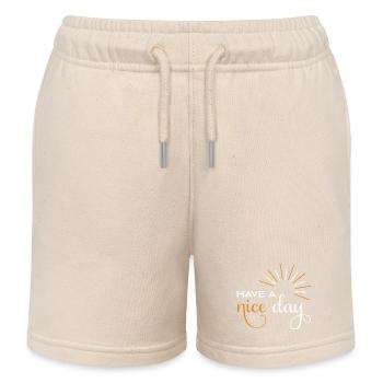 Have a nice day - Kinder Organic Joggingshorts Mini Bolter von Stanley/Stella - Natur - Vorne
