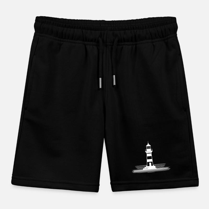 Phare 3 blanc Short de jogging enfant bio Stanley/Stella