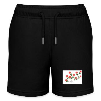 Rosen - Kinder Organic Joggingshorts Mini Bolter von Stanley/Stella - Schwarz - Vorne