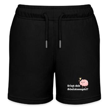 Cerveau du bénéficiaire de l’allocation de chômage - Short de jogging enfant bio Stanley/Stella - noir - Devant