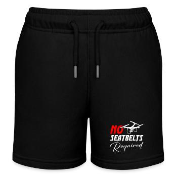 Drone No Seatbelts Required - Kinder Organic Joggingshorts Mini Bolter von Stanley/Stella - Schwarz - Vorne