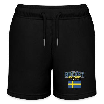 Hockey my Life - Kinder Organic Joggingshorts Mini Bolter von Stanley/Stella - Schwarz - Vorne