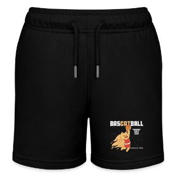 BasCatball Purrfect Dunk - Short de jogging enfant bio Stanley/Stella - noir - Devant