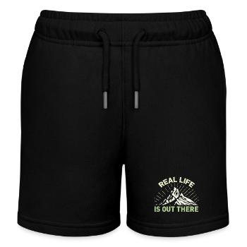 Real Life Is Out There - Kinder Organic Joggingshorts Mini Bolter von Stanley/Stella - Schwarz - Vorne
