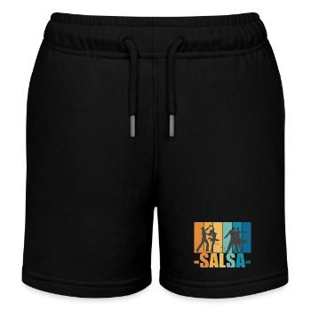 Salsa Vintage Tänzer Retro tanzen Geschenk - Kinder Organic Joggingshorts Mini Bolter von Stanley/Stella - Schwarz - Vorne