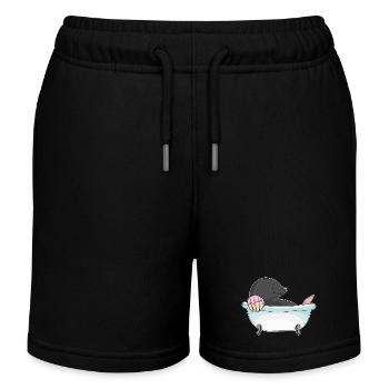 Baignoire de bain pour la taupe - Short de jogging enfant bio Stanley/Stella - noir - Devant