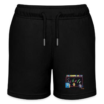 Ich komme in die Schule | Einschulung Schulanfang - Kinder Organic Joggingshorts Mini Bolter von Stanley/Stella - Schwarz - Vorne