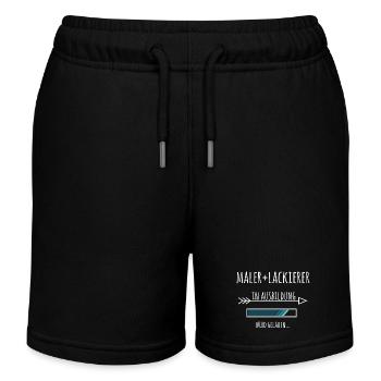 Maler und Lackierer Ausbildung Beruf - Kinder Organic Joggingshorts Mini Bolter von Stanley/Stella - Schwarz - Vorne