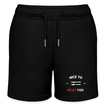 Nice to meat you - Short de jogging enfant bio Stanley/Stella - noir - Devant