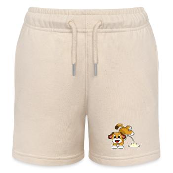 Dog Toilet - Kids Organic Sweat Shorts by Stanley/Stella - soft Ecru - Front