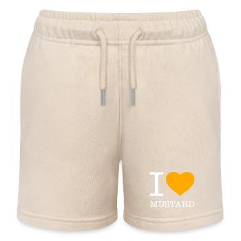 J’AIME LA MOUTARDE Senf - Short de jogging enfant bio Stanley/Stella - écru doux - Devant