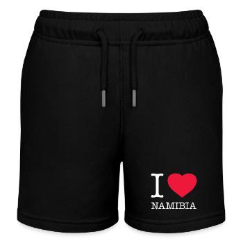 I LOVE NAMIBIA - Kinder Organic Joggingshorts Mini Bolter von Stanley/Stella - Schwarz - Vorne