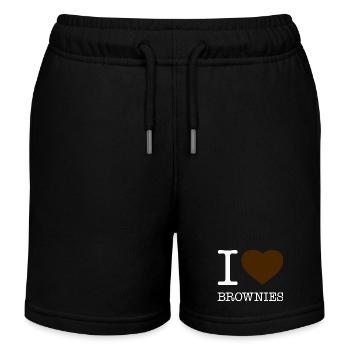 J’ADORE LES BROWNIES - Short de jogging enfant bio Stanley/Stella - noir - Devant